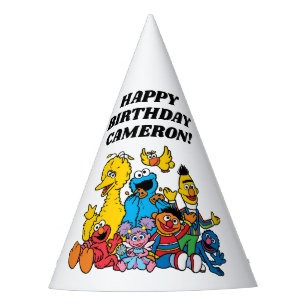 Simple Sesame Street Pals 1st Birthday Party Hat