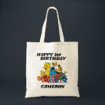 Simple Sesame Street Pals 1st Birthday Tote Bag<br><div class="desc">Celebrate your child's Birthday with these colorful Sesame Street buttons. Personalize by adding your child's name and age!</div>
