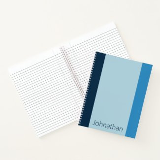Simple Shades of Blue Vertical Stripes Name
