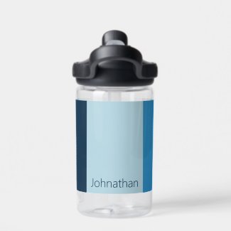 Simple Shades of Blue Vertical Stripes Name