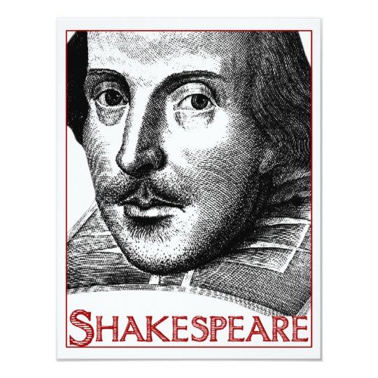 Simple Shakespeare Logo Card
