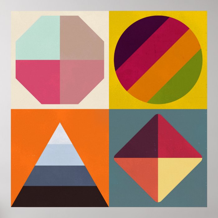 Simple shapes can be so pretty posters