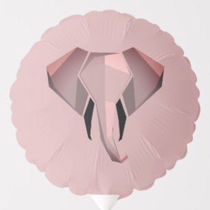 Simple Shapes Geometrics Elephant Head Balloon