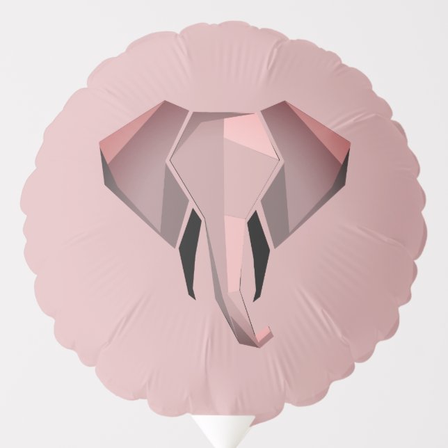 Simple Shapes Geometrics Elephant Head  Balloon (Front)