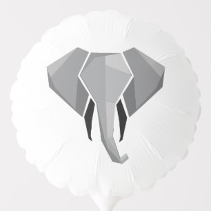 Simple Shapes Geometrics Elephant Head Balloon