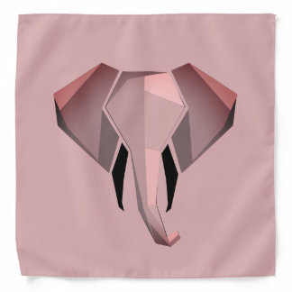 Simple Shapes Geometrics Elephant Head  Bandana