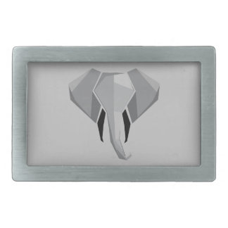 Simple Shapes Geometrics Elephant Head Belt Buckle