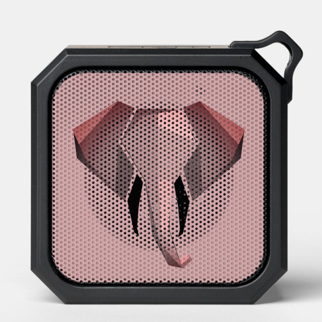 Simple Shapes Geometrics Elephant Head  Bluetooth Speaker (Front)