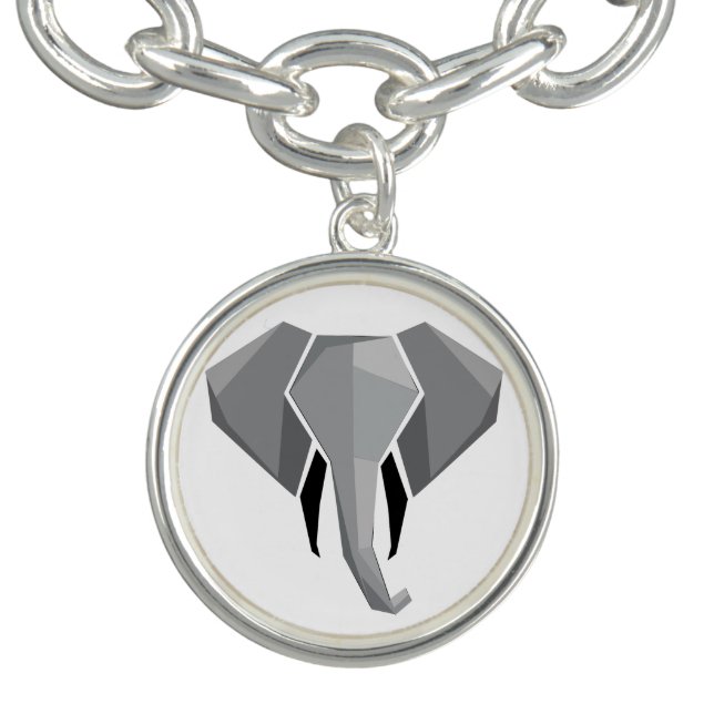 Simple Shapes Geometrics Elephant Head  Bracelet (Design)