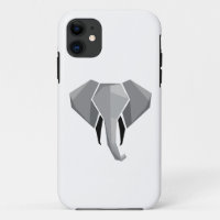 Simple Shapes Geometrics Elephant Head 