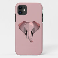 Simple Shapes Geometrics Elephant Head 