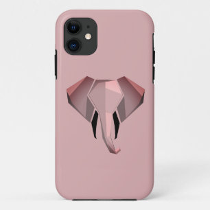 Simple Shapes Geometrics Elephant Head iPhone 11 Case