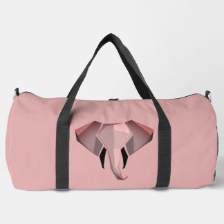 Simple Shapes Geometrics Elephant Head  Duffle Bag
