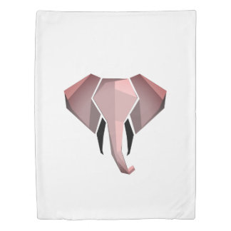 Simple Shapes Geometrics Elephant Head  Duvet Cover