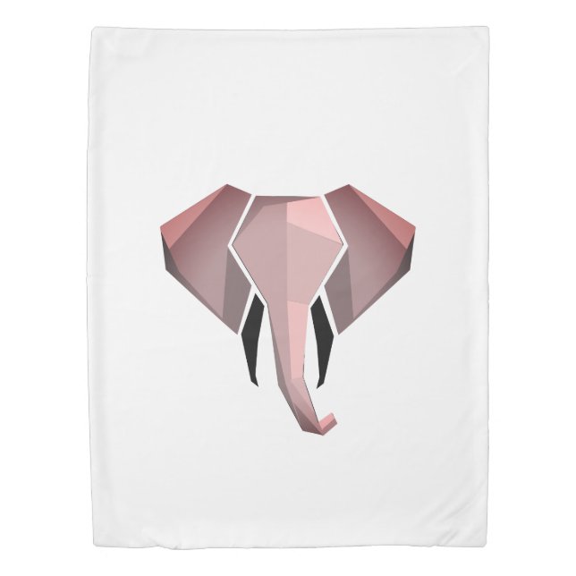 Simple Shapes Geometrics Elephant Head  Duvet Cover (Front)