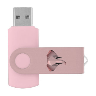 Simple Shapes Geometrics Elephant Head  Flash Drive