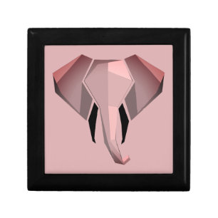 Simple Shapes Geometrics Elephant Head  Gift Box