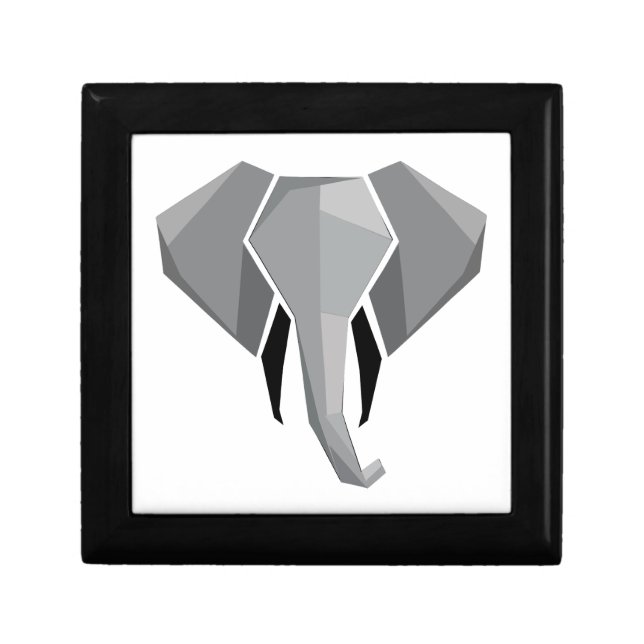 Simple Shapes Geometrics Elephant Head  Gift Box (Front)