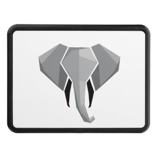 Simple Shapes Geometrics Elephant Head Hitch Cover