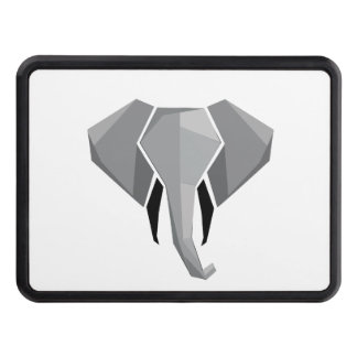 Simple Shapes Geometrics Elephant Head  Hitch Cover