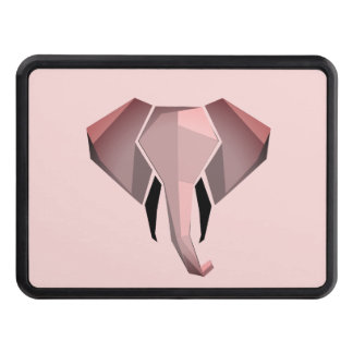 Simple Shapes Geometrics Elephant Head  Hitch Cover