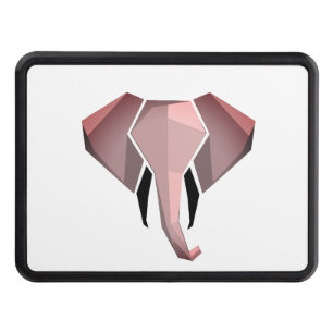 Simple Shapes Geometrics Elephant Head Hitch Cover