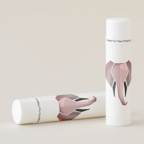 Simple Shapes Geometrics Elephant Head  Lip Balm