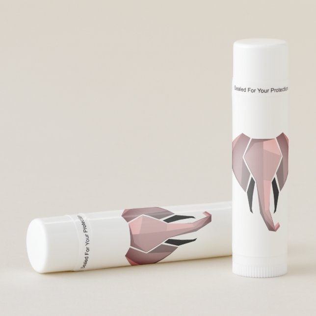 Simple Shapes Geometrics Elephant Head  Lip Balm (Front)