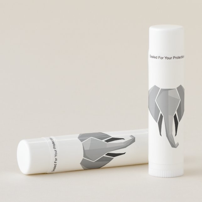 Simple Shapes Geometrics Elephant Head  Lip Balm (Front)