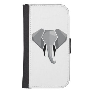 Simple Shapes Geometrics Elephant Head  Galaxy S4 Wallet Case