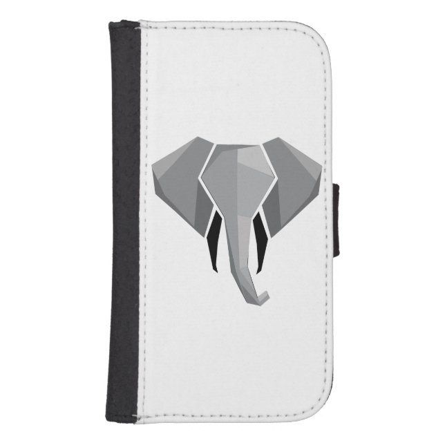 Simple Shapes Geometrics Elephant Head  Samsung Galaxy Wallet Case (Front)