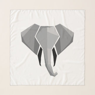 Simple Shapes Geometrics Elephant Head Scarf
