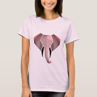 Simple Shapes Geometrics Elephant Head T-Shirt