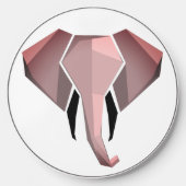 Simple Shapes Geometrics Elephant Head  Wireless Charger (Front)