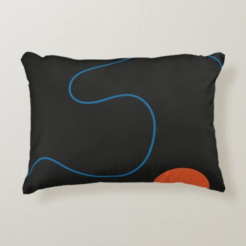 Simple Shapes Mid Century Art Accent Pillow