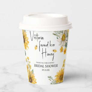 Simple She’s Found Her Honey Bee Bridal Shower Paper Cups
