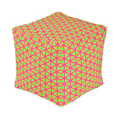 Simple Shining Neon Pattern Pouf