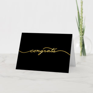 Simple Shiny Congrats Foil Greeting Card