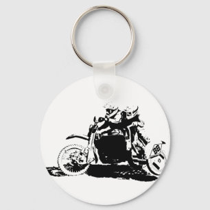 Simple Sidecarcross Design Keychain
