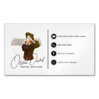 Simple Signature Business Card Magnet