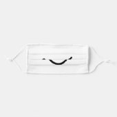 Simple Silly Smile Unisex Adult Cloth Face Mask (Front, Folded)
