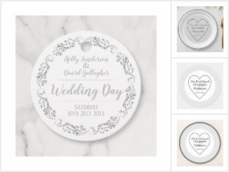 Simple Silver Grey Wedding Collection