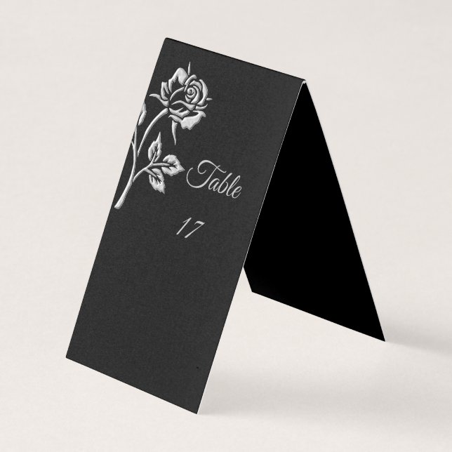 Simple Silver Rose (Front)