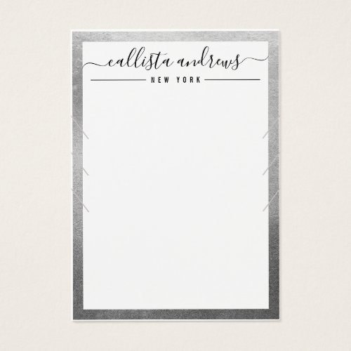 Simple Silver White Multiple Necklace Display Card