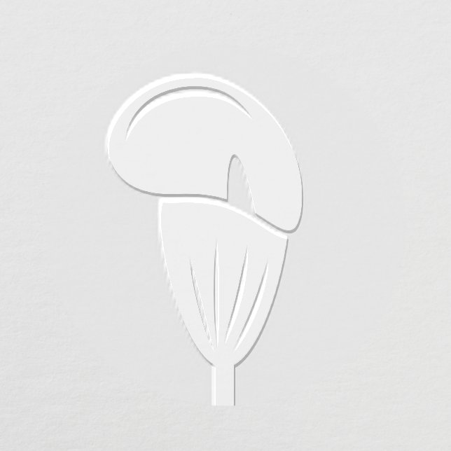 Simple Single Calla Lily Flower Embosser (Design)