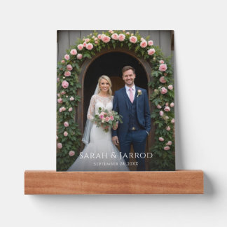 Simple Single Photo Wedding Anniversary Picture Ledge