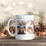 Simple Six Photo Collage | Christmas Coffee Mug<br><div class="desc">This stylish and elegant holiday mug features six of your personal photos,  with simple typewriter look text that you can personalize any way you wish.</div>