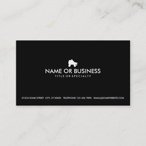 Customizable simple skate business cards