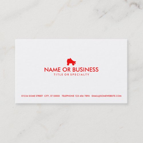 simple skate business card template