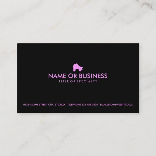 Customizable simple skate business card template